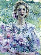 Girl with Flowers Robert Reid